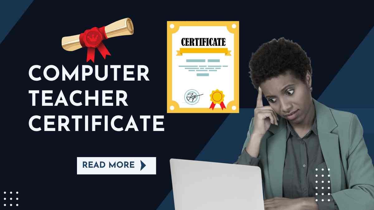 Computer Teacher Certificate