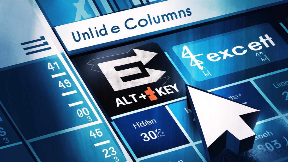 Unhide columns in excel shortcut key